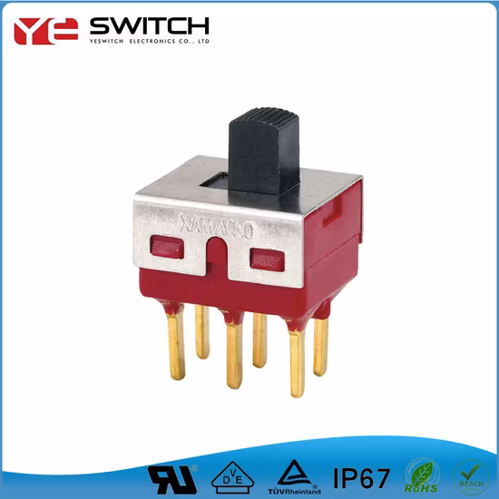 Small Single Pole No Nc Slide Switch with Seal Ring
