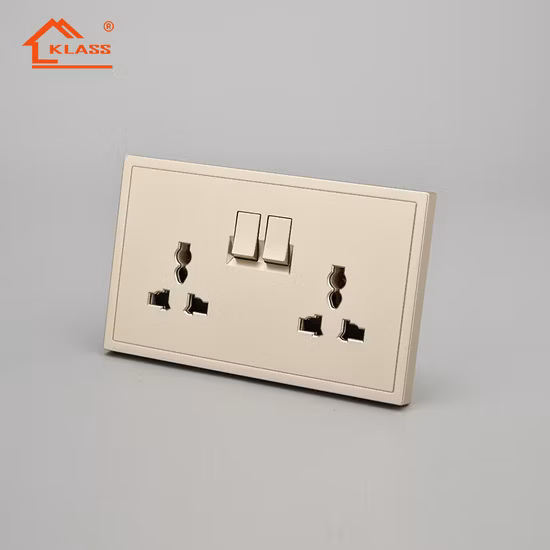 UK Plug 13A Power Outlet Socket Dual USB Wall AC DC Charger Switch Adapter Port
