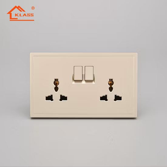 UK Plug 13A Power Outlet Socket Dual USB Wall AC DC Charger Switch Adapter Port