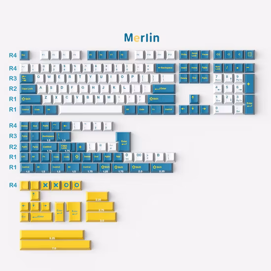 108keys Thermal Sublimation Keycaps for Mechanical Gaming Keyboard