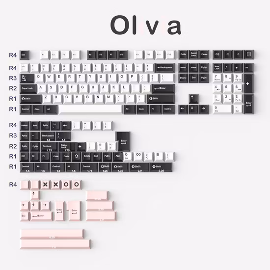 Custom Low Profile 108 Keys Doubleshot PBT Keycaps
